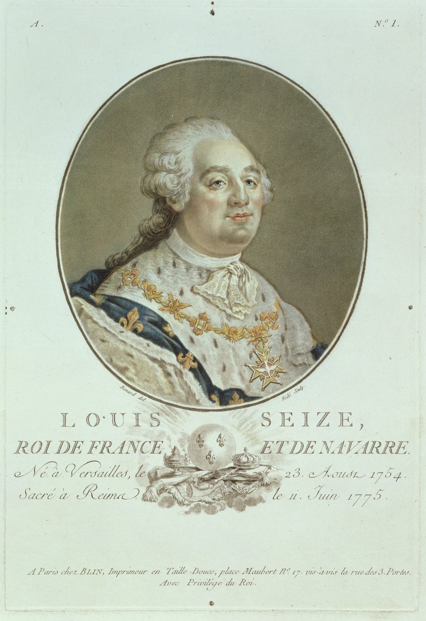 Portret van Lodewijk XVI (1754-93) uit 