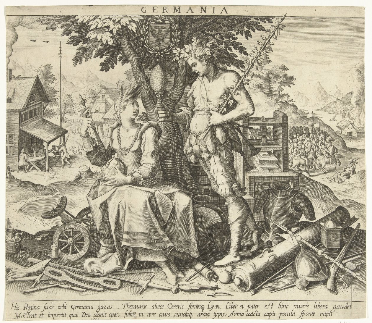 Duitsland Allegorieën van Europese landen (series title) door Robert Bossart