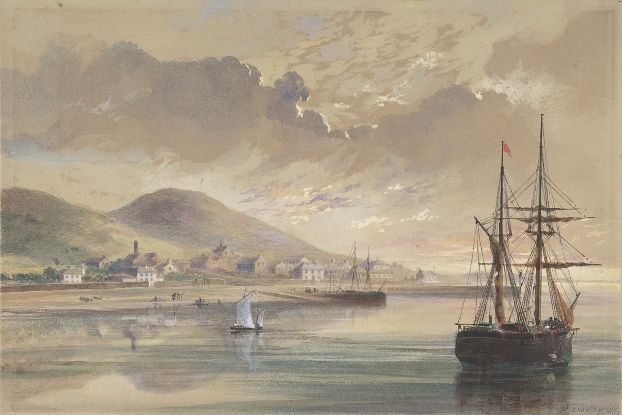 Valentia in 1857-1858 ten Tijde van het Leggen van de Vorige Kabel door Robert Charles Dudley
