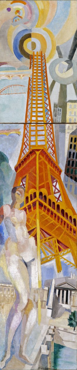 La Ville de Paris, la Femme et la Tour Eiffel, 1925 door Robert Delaunay