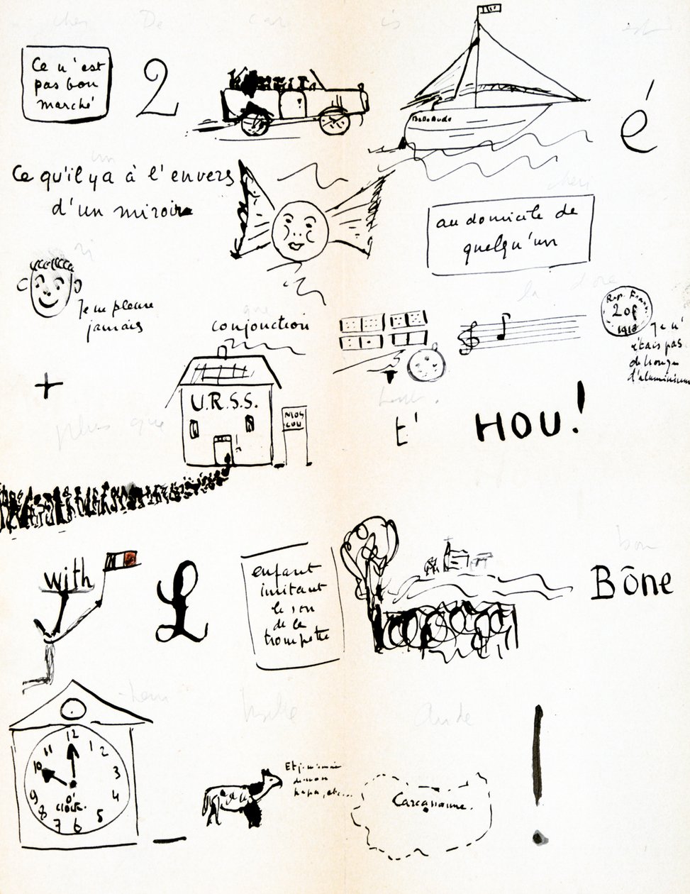 Rebus: Hou!, ca. 1920-1945 door Robert Desnos