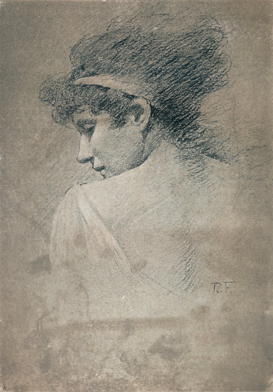 Vrouwelijke studie, ca. 1895, 1897 door Robert Fowler