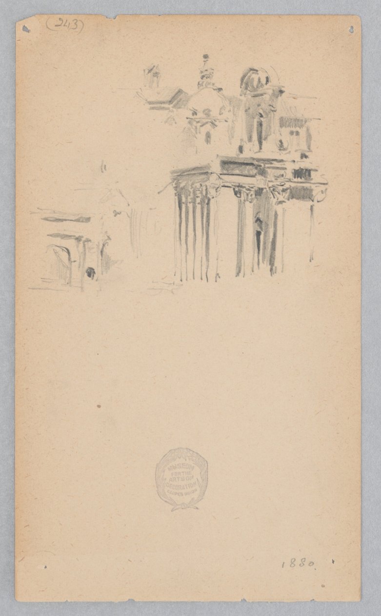 San Lorenzo in Miranda, Rome, Italië door Robert Frederick Blum