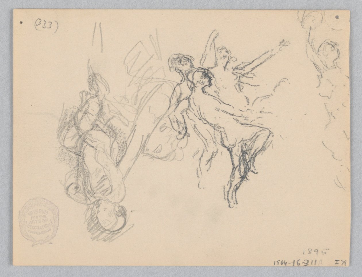 Studie voor dansende vrouwen, "Moods to Music," Mendelssohn Glee Club, New York, NY door Robert Frederick Blum