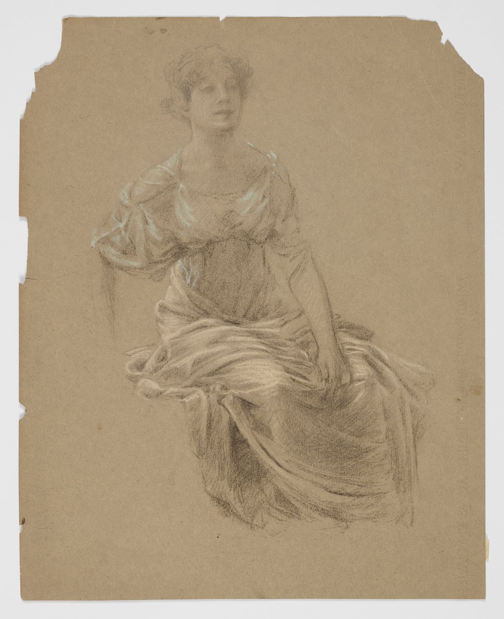 Studie voor Vrouw, “Oogstfeest,” Mendelssohn Glee Club, New York, NY door Robert Frederick Blum