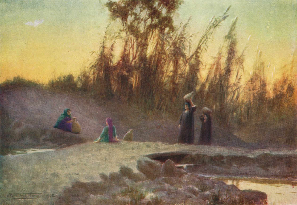 Bij de Bron, ca. 1880, 1904 door Robert George Talbot Kelly