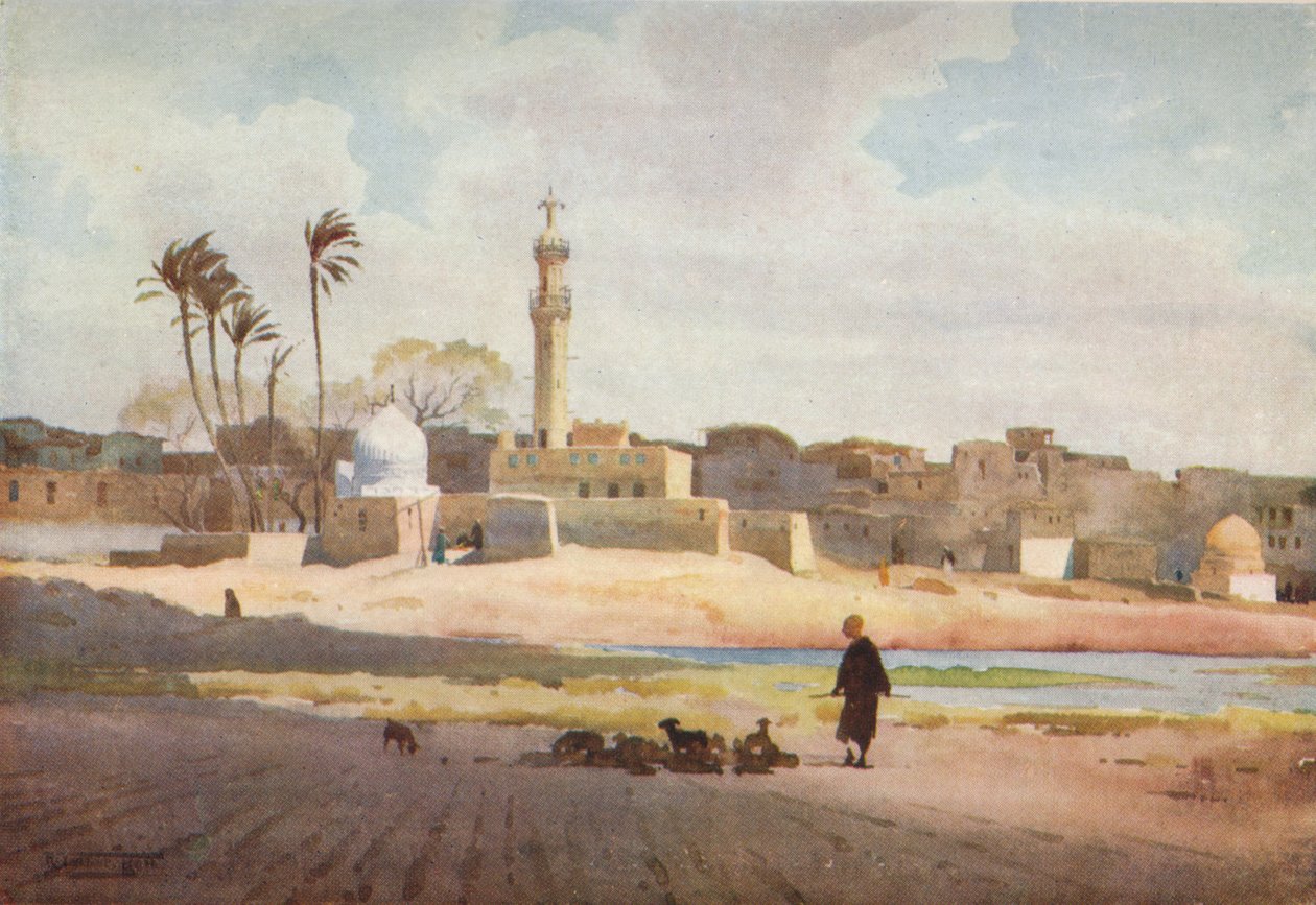 Het dorp Salamun, ca. 1880 door Robert George Talbot Kelly