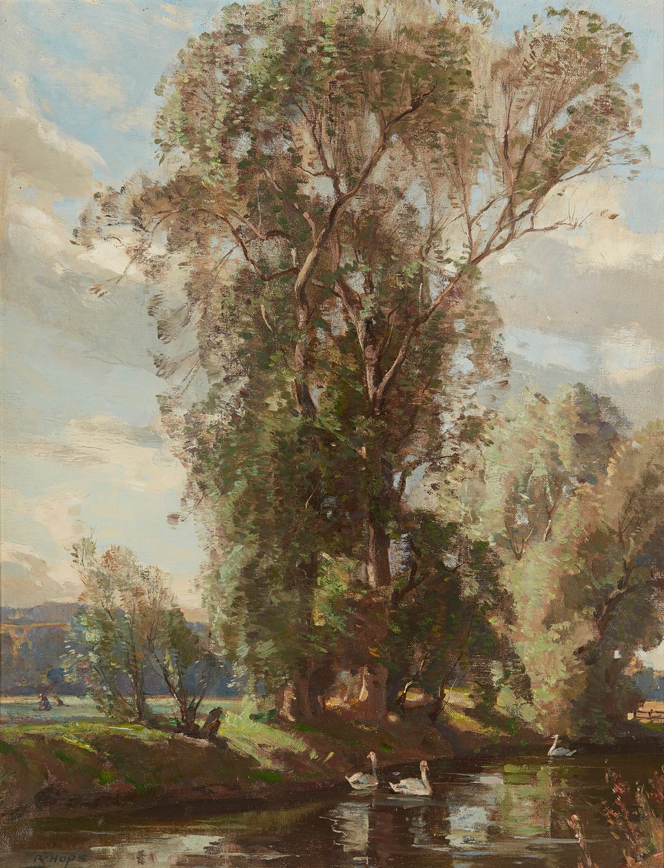 Op de Knows Mill Lade, Prestonkirk door Robert Hope