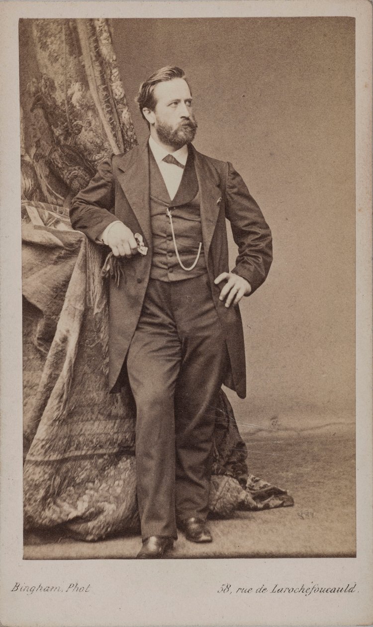 Portret van de schilder Ludwig Knaus 1829-1910 door Robert Jefferson Bingham