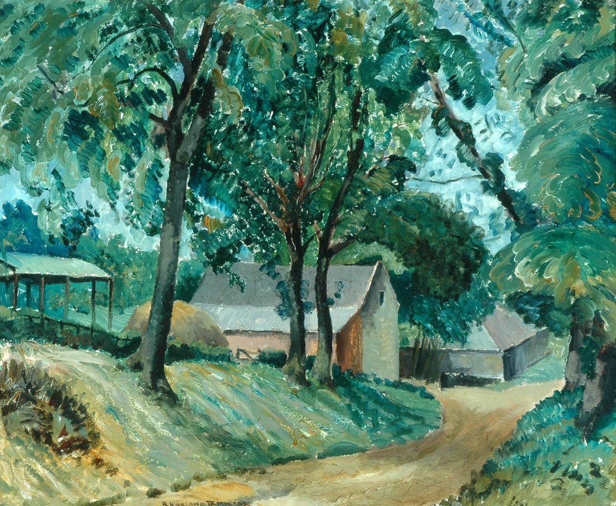 Een boerderij in de Cotswolds, c.1934-35 door Robert Kirkland Jamieson