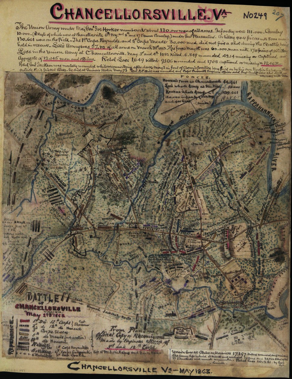 Slag bij Chancellorsville, Virginia, 2 en 3 mei 1863 LOC gvhs01.vhs00299 door Robert Knox Sneden
