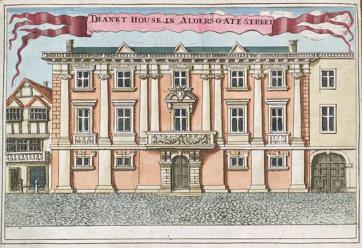 Thanet House in Aldersgate Street, uit 