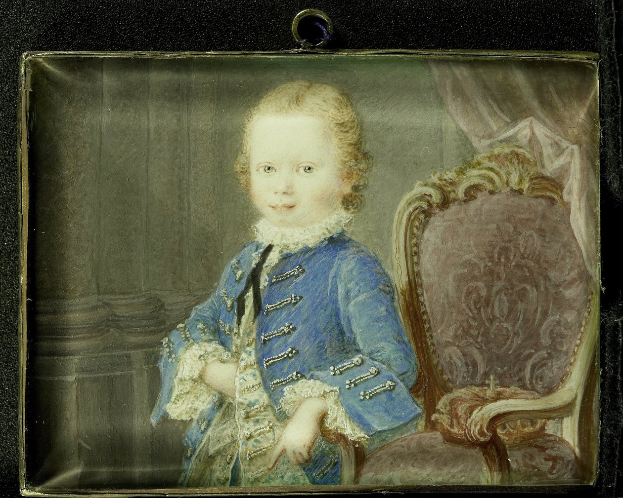 Willem V (1748-1806), prins van Oranje-Nassau, als kind door Robert Mussard