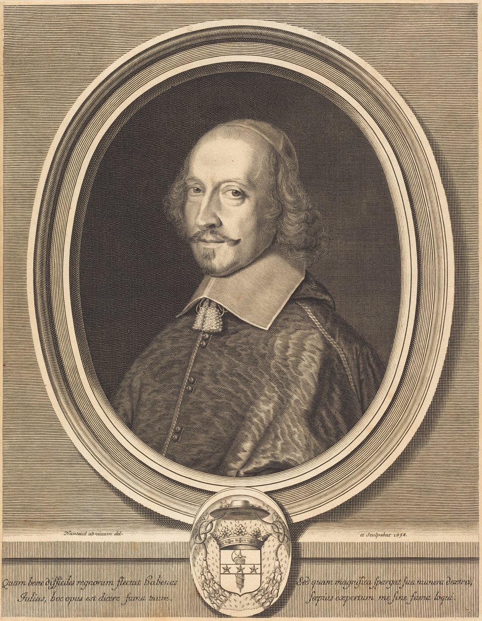 Kardinaal Jules Mazarin door Robert Nanteuil