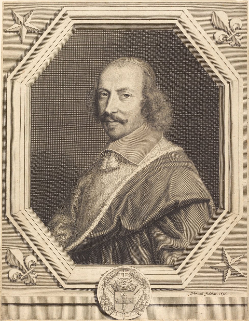 Kardinaal Jules Mazarin door Robert Nanteuil