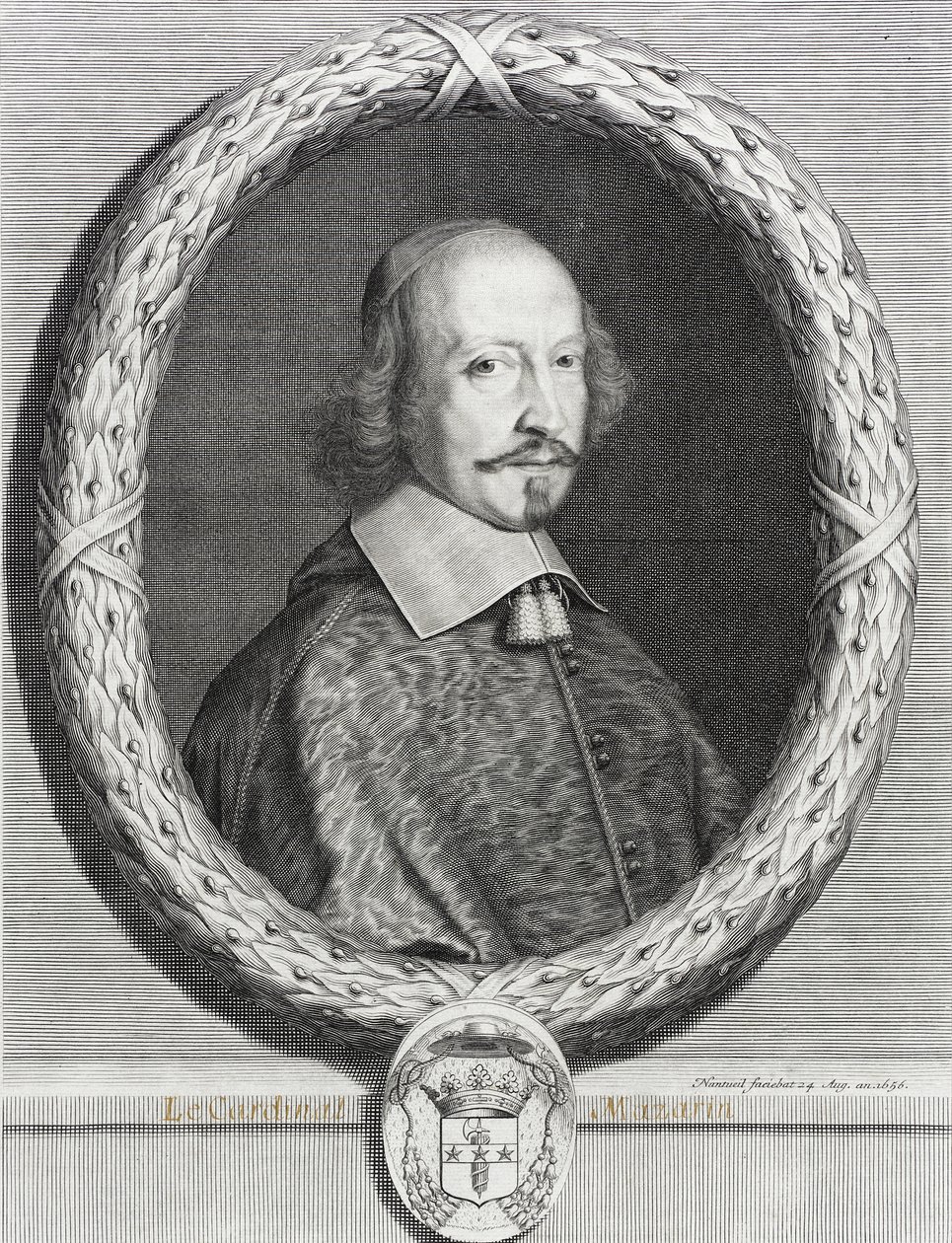 Kardinaal Mazarin door Robert Nanteuil
