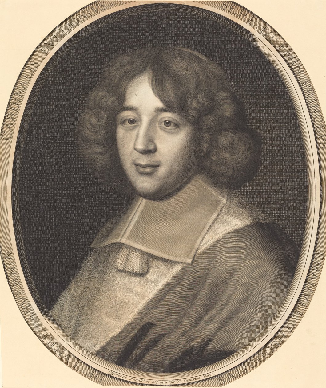 Kardinaal de Bouillon door Robert Nanteuil