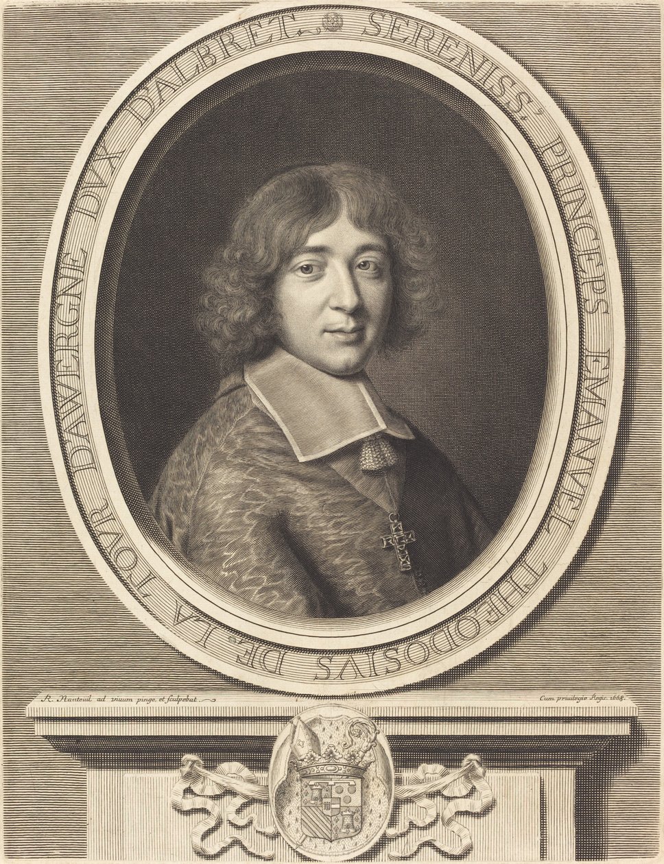 Kardinaal de Bouillon door Robert Nanteuil