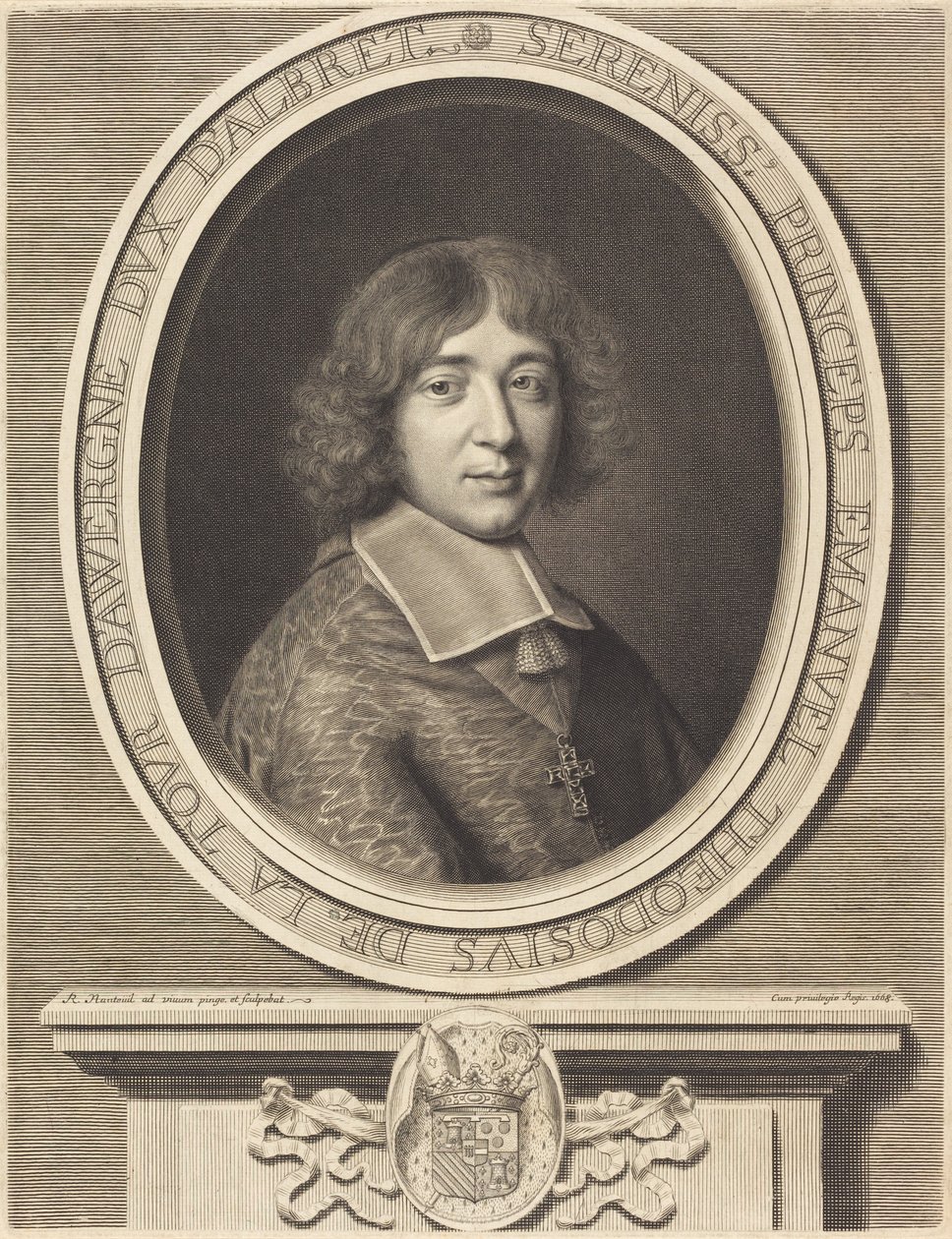 Kardinaal de Bouillon door Robert Nanteuil
