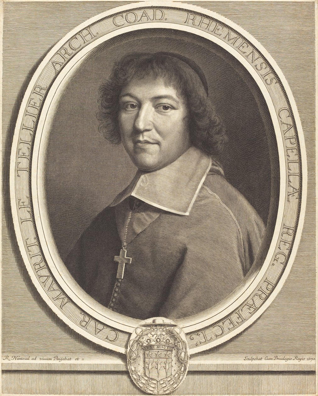 Charles-Maurice Le Tellier door Robert Nanteuil