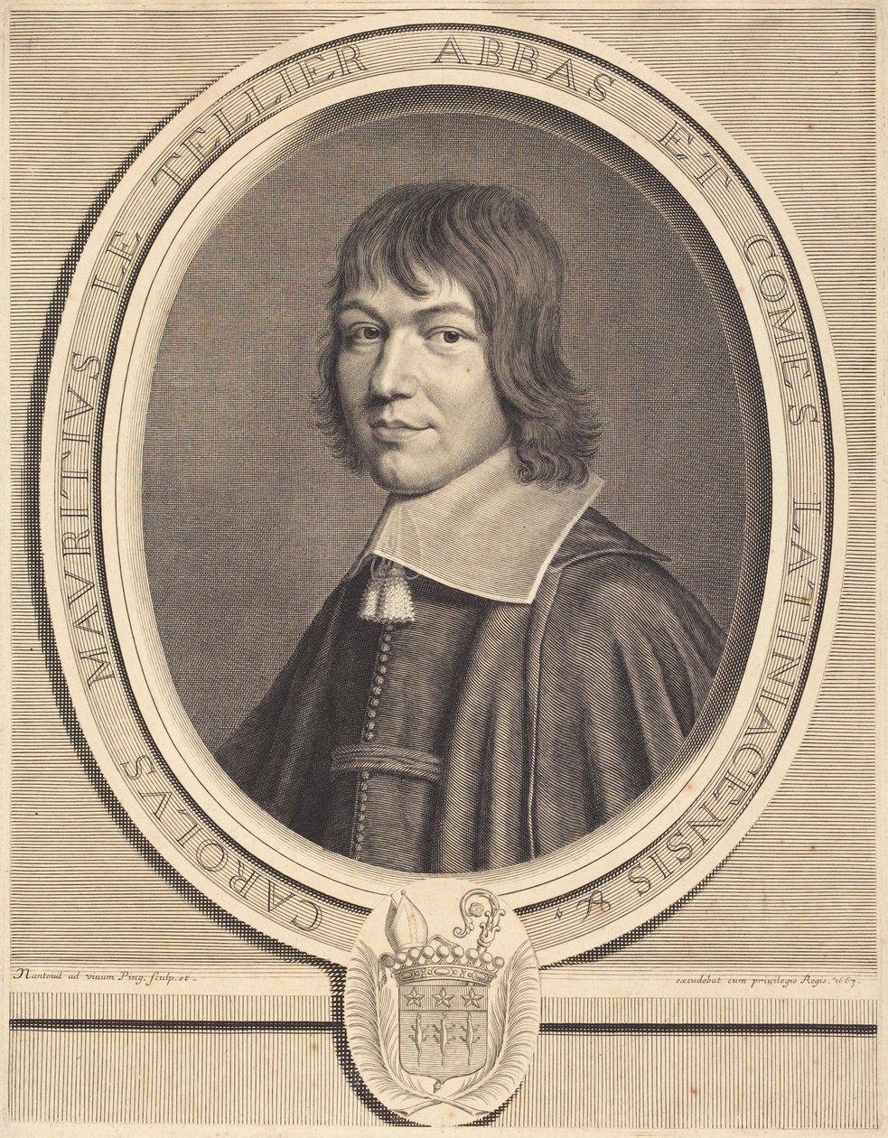 Charles-Maurice Le Tellier door Robert Nanteuil