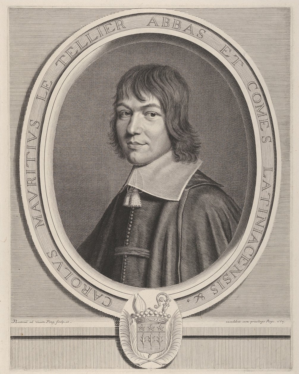 Charles-Maurice Le Tellier door Robert Nanteuil