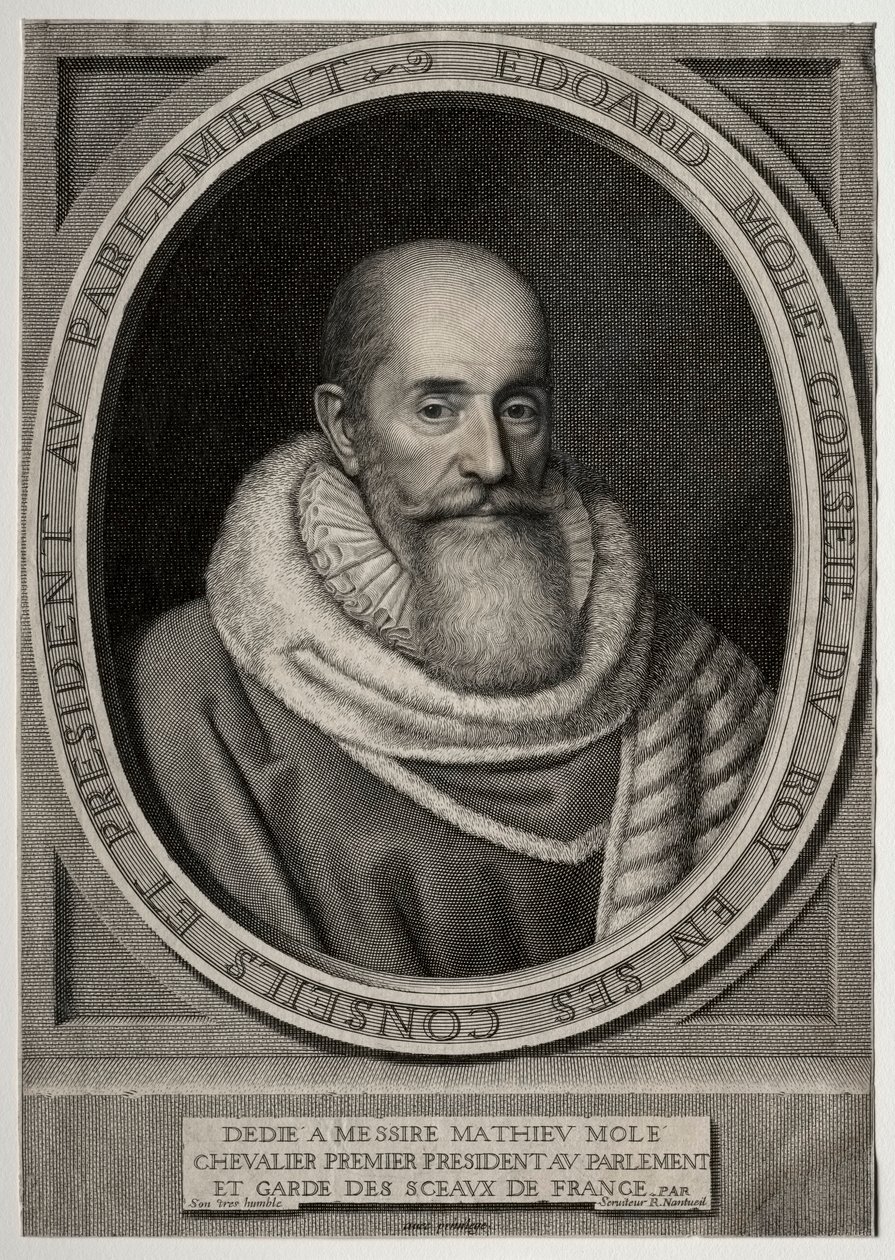 Edouard Molé door Robert Nanteuil