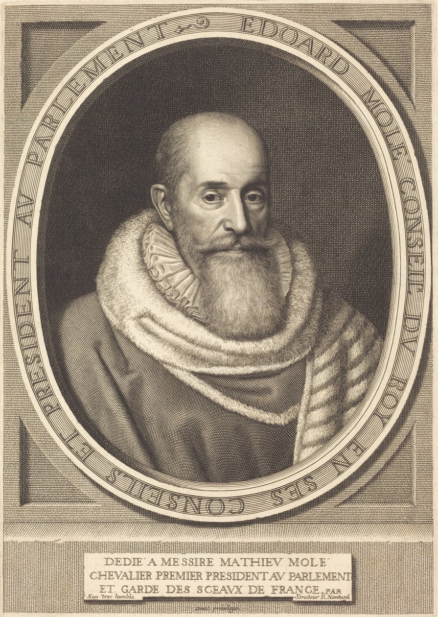 Édouard Molé door Robert Nanteuil