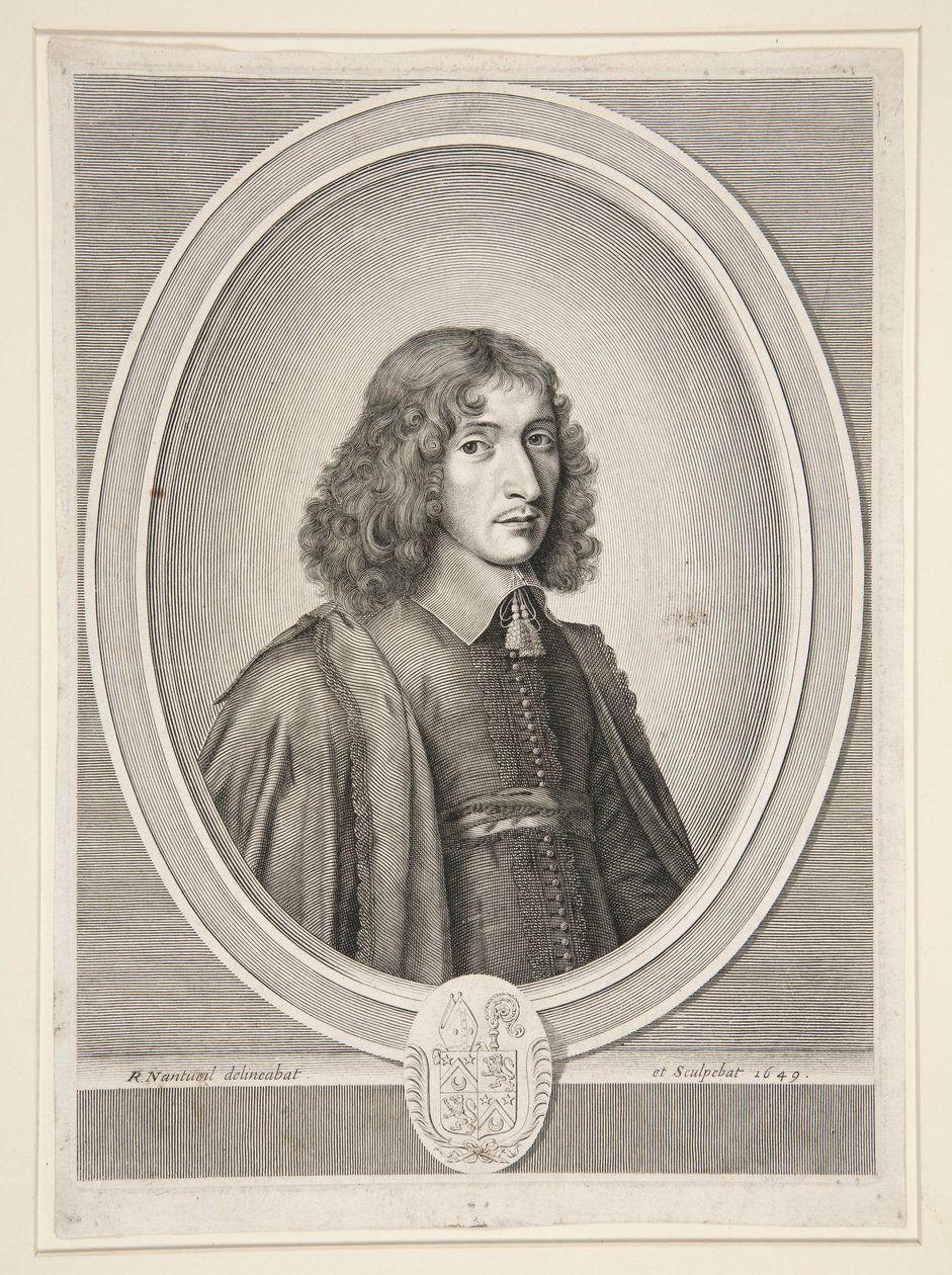 François Molé, abt van Sainte-Croix in Bordeaux, later Meester der Verzoeken (1625-1712) door Robert Nanteuil
