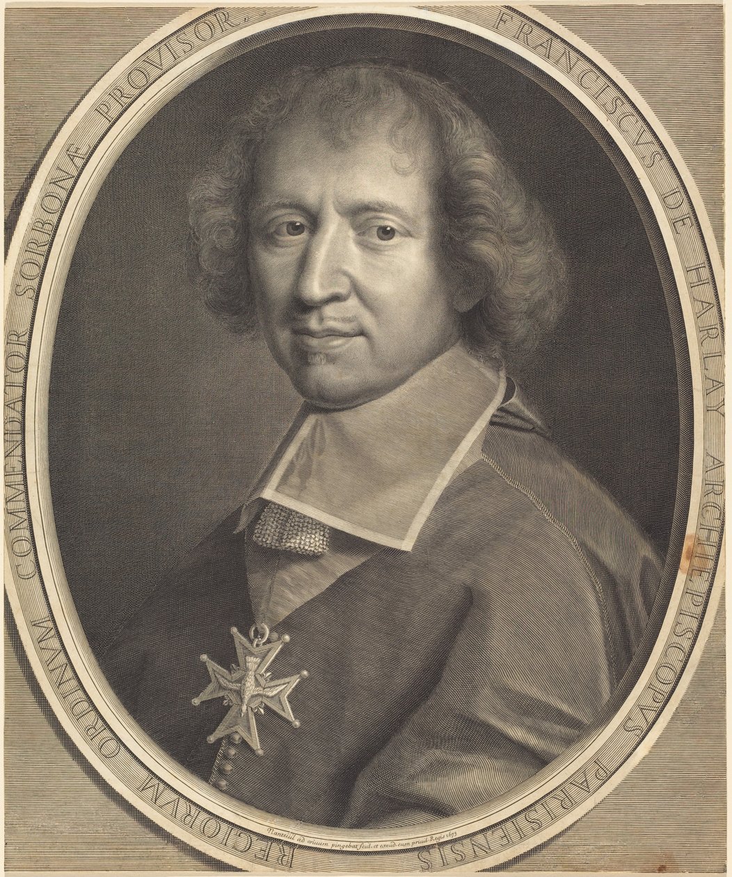 François de Harlay door Robert Nanteuil