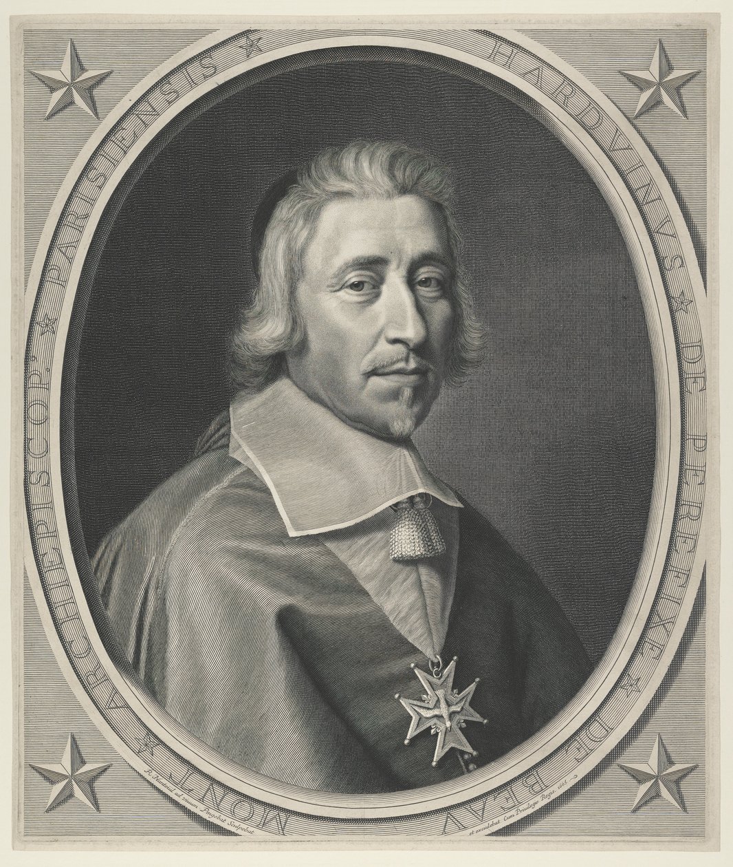 Hardouin de Beaumont de Péréfixe, Aartsbisschop van Parijs door Robert Nanteuil