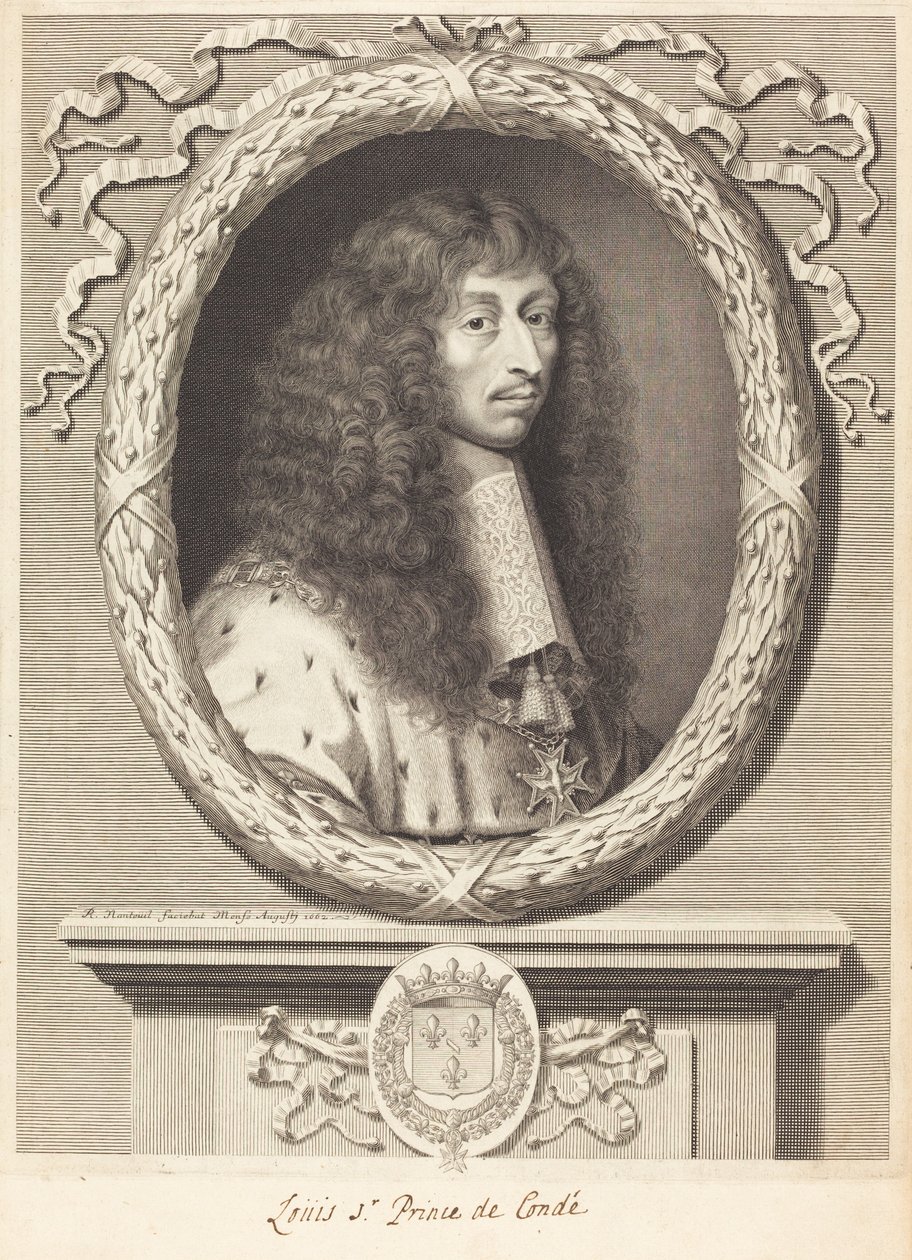 Lodewijk II, prins van Condé door Robert Nanteuil