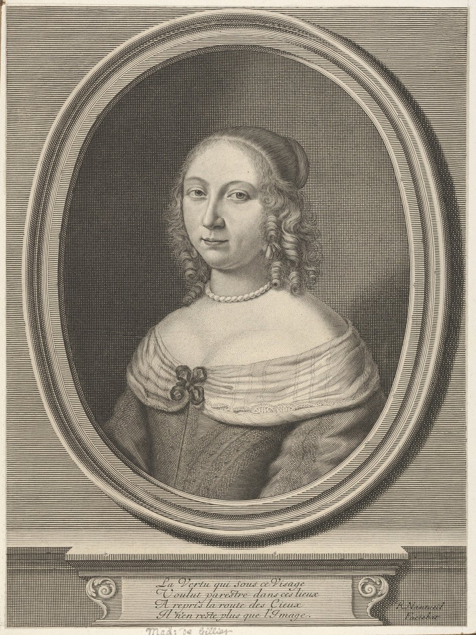 Mevrouw de Gillier (Marie Jolly) door Robert Nanteuil