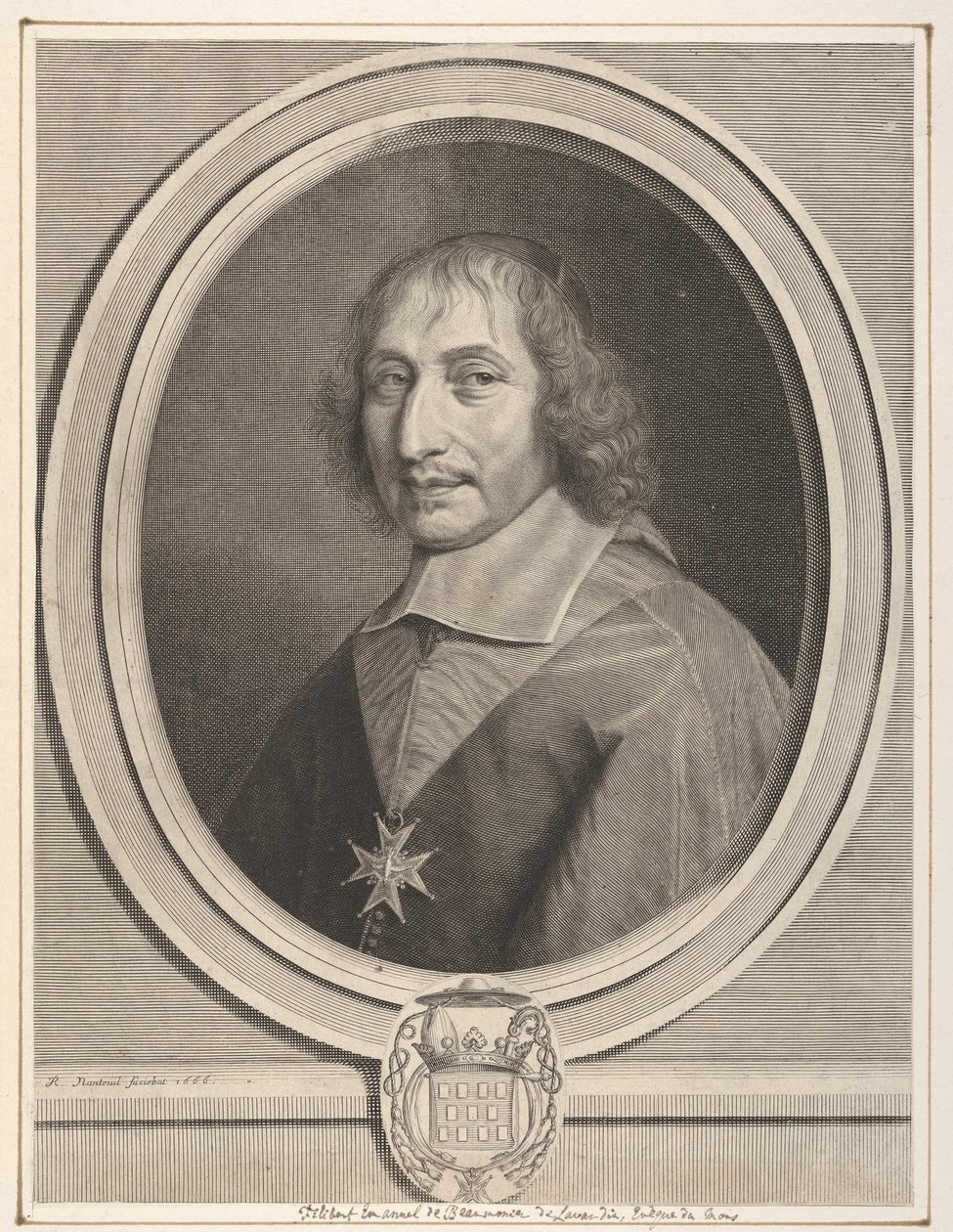 Philbert-Emmanuel de Beaumanoir de Lavardin door Robert Nanteuil