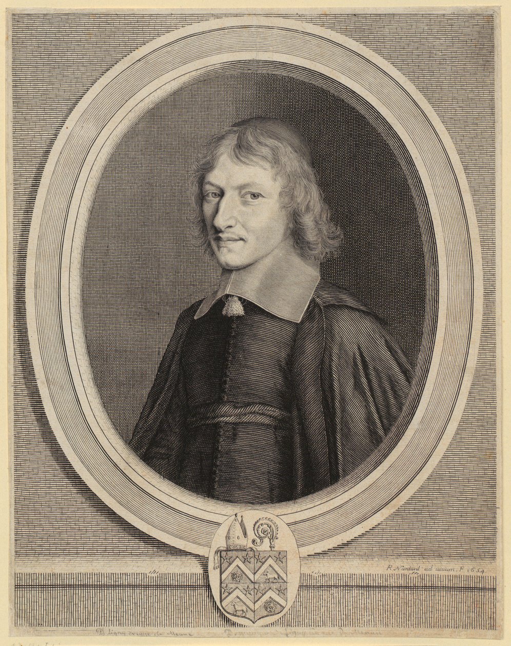 Portret van Dominique de Ligny door Robert Nanteuil