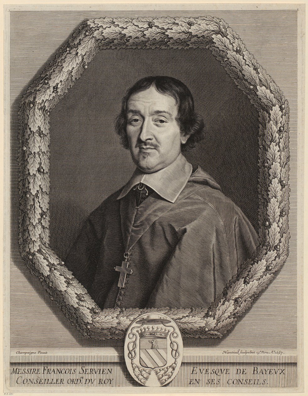 Portret van François Servien door Robert Nanteuil