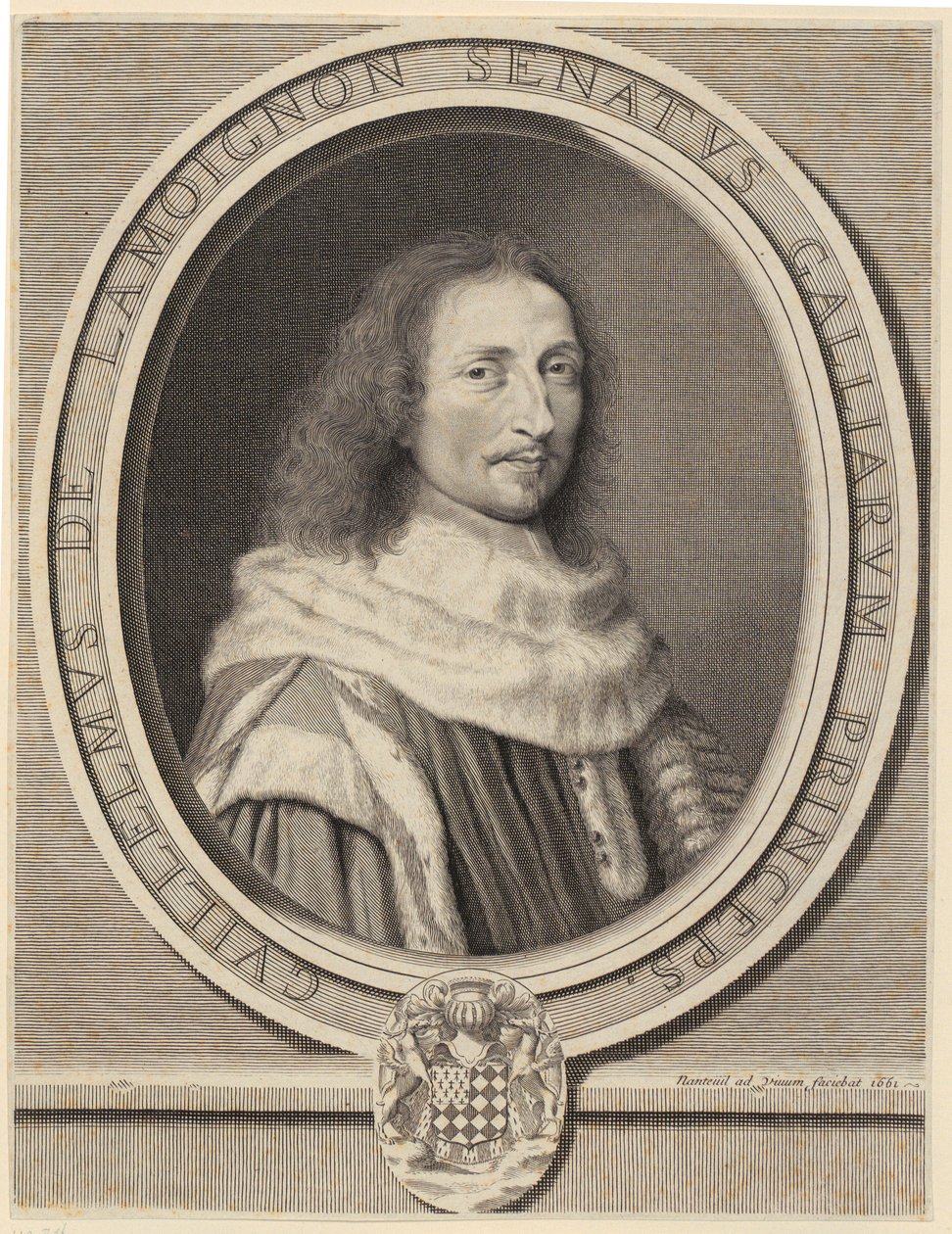 Portret van Guillaume de Lamoignon door Robert Nanteuil