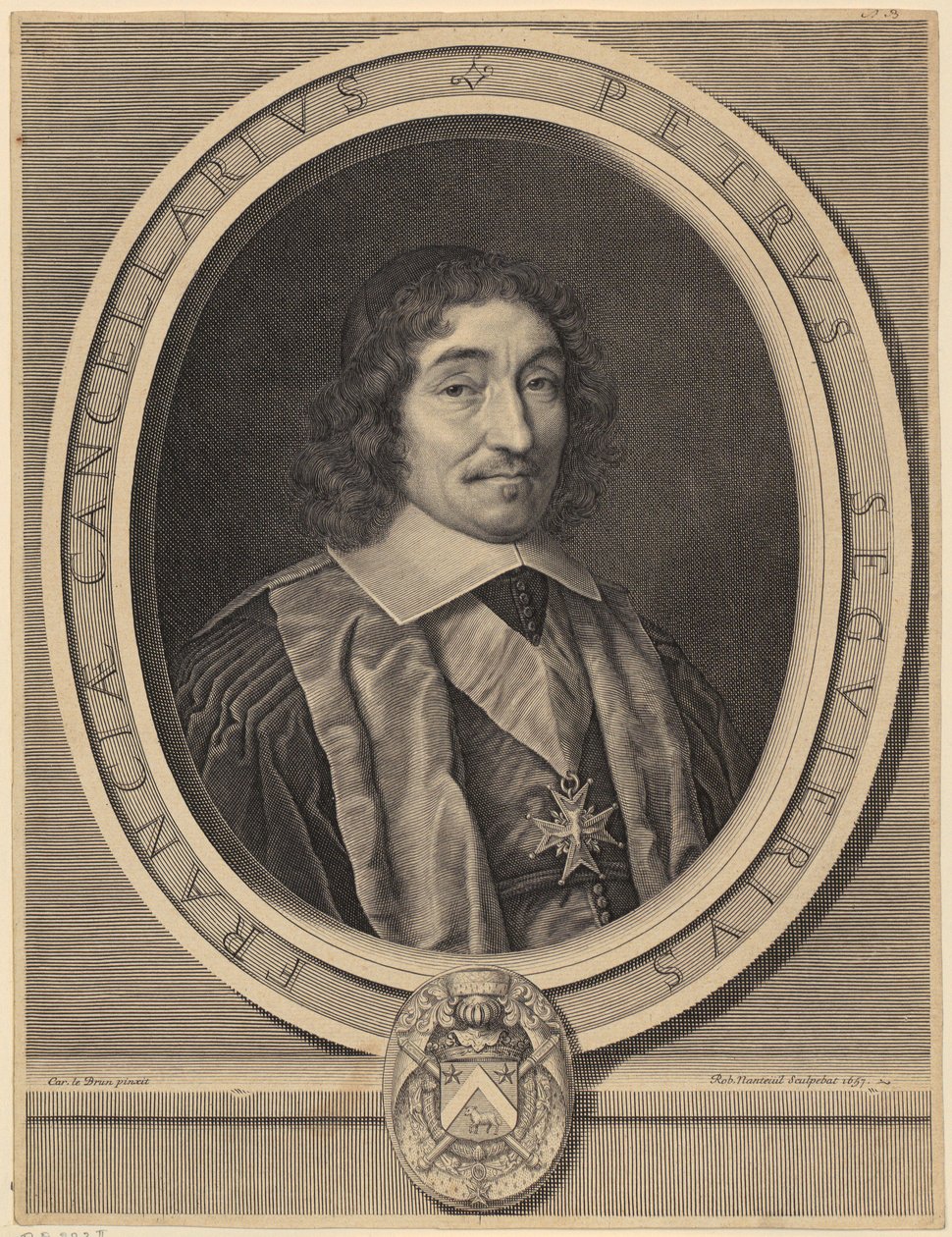 Portret van kanselier Pierre Séguier door Robert Nanteuil
