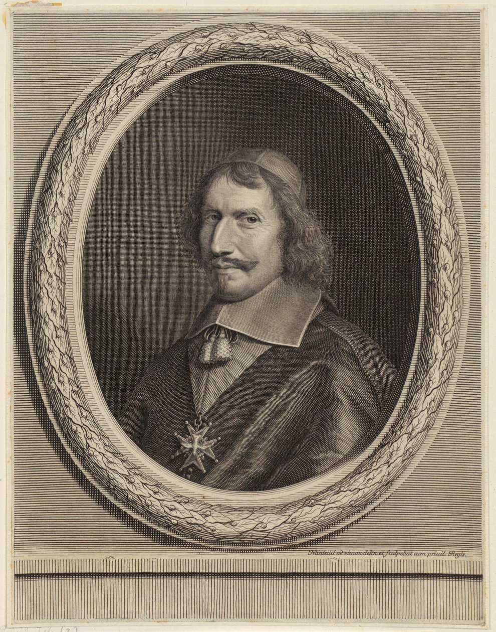 Portret van kardinaal Antonio Barberini door Robert Nanteuil