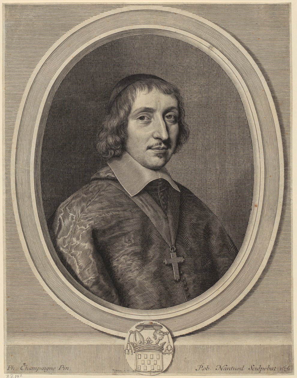 Portret van Philibert-Emmanuel de Beaumanoir de Lavardin door Robert Nanteuil