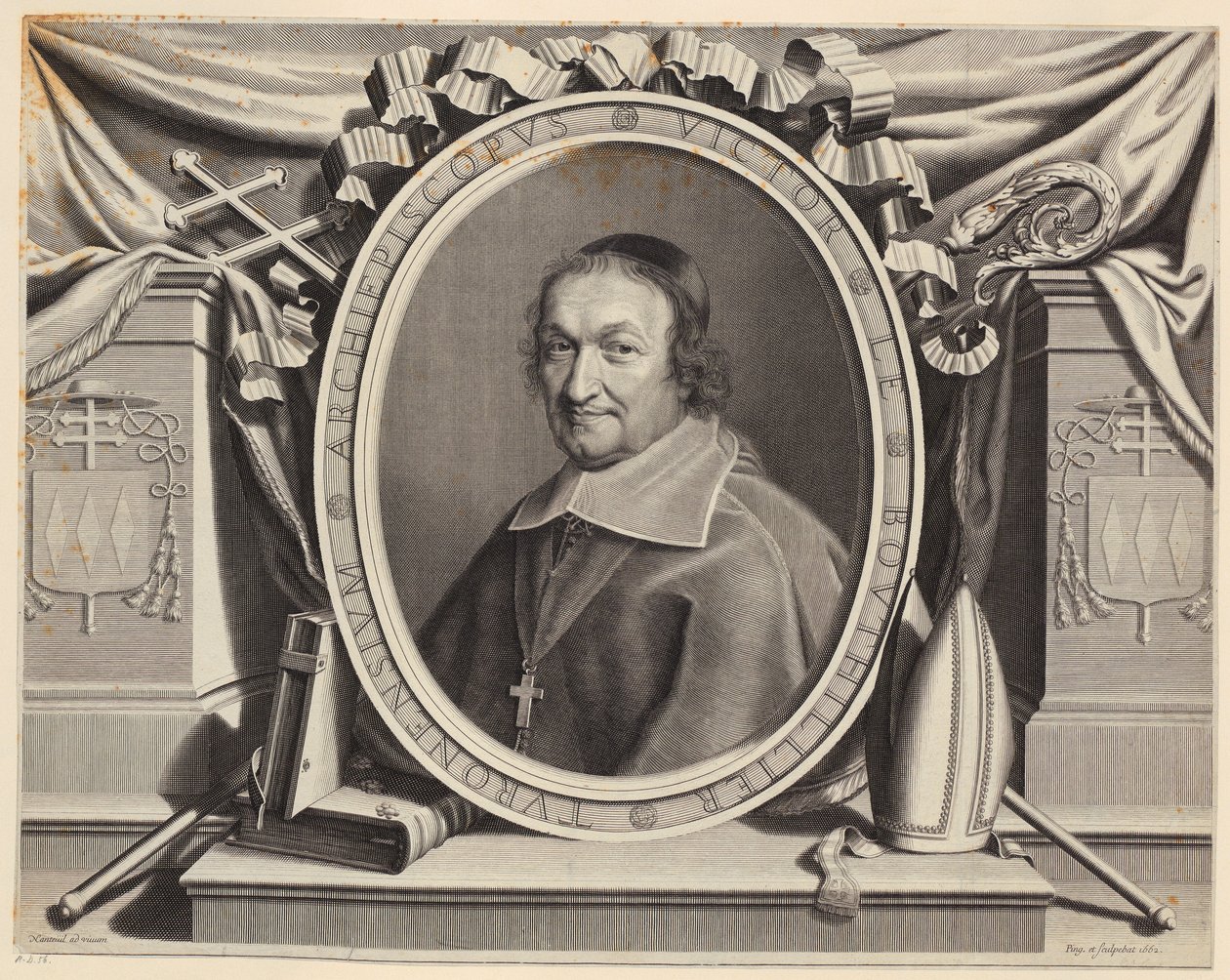 Portret van Victor Bouthillier door Robert Nanteuil