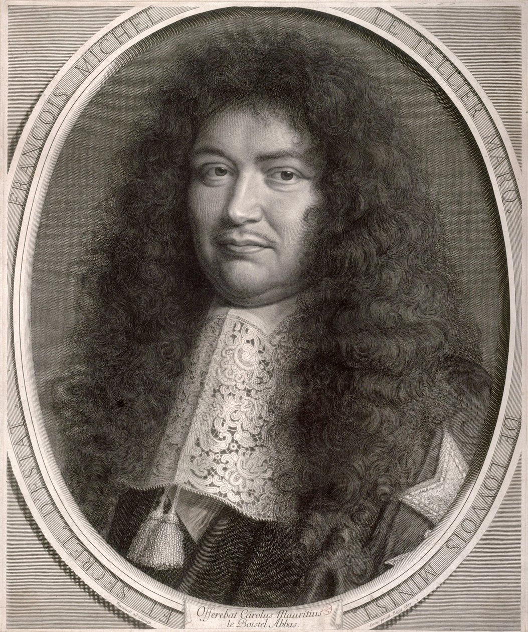 Portret van Francois Michel Le Tellier door Robert Nanteuil