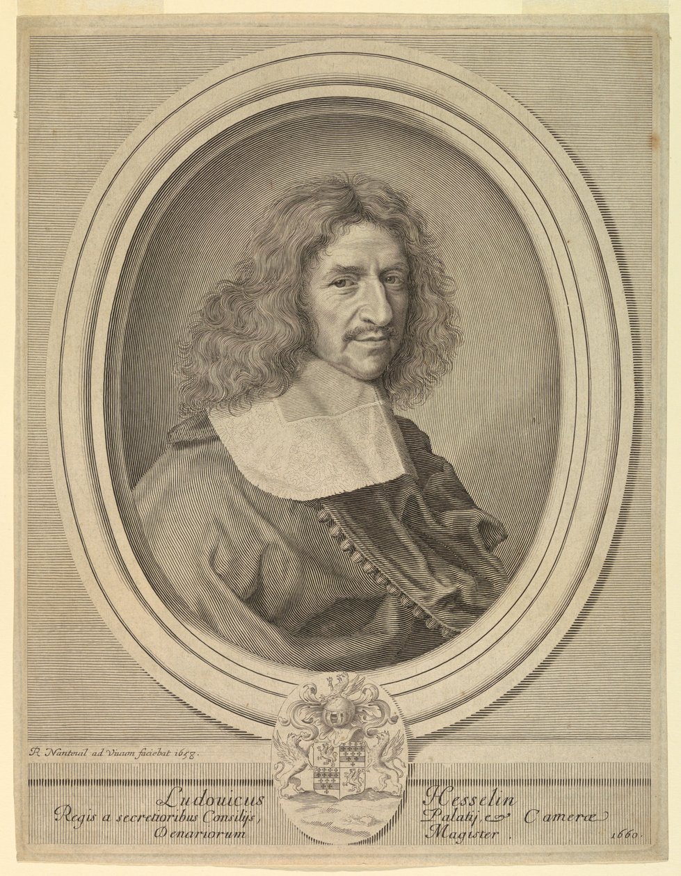 Portret van Louis Hesselin door Robert Nanteuil