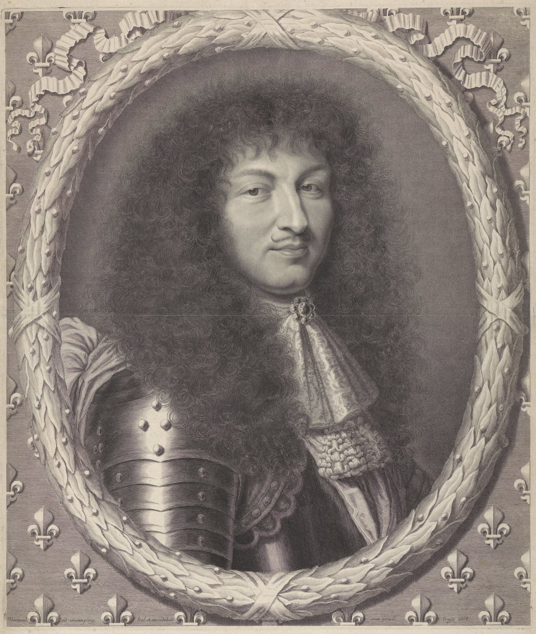 Portret van Lodewijk XIV, koning van Frankrijk door Robert Nanteuil