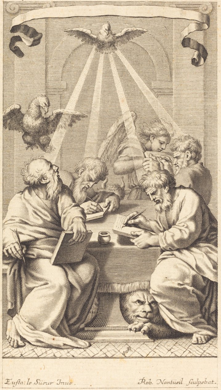 De Vier Evangelisten door Robert Nanteuil