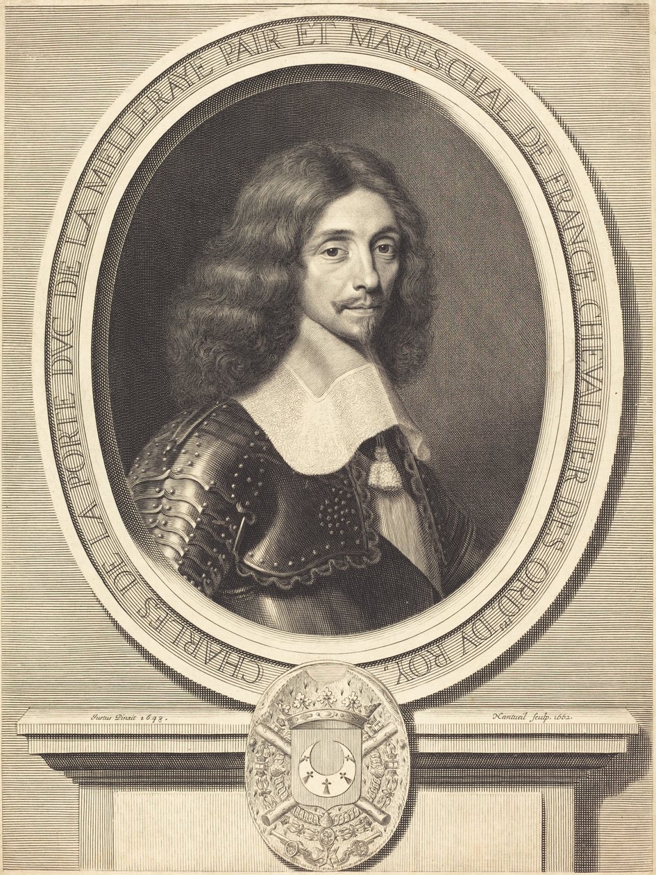 Marechal de La Meilleraye door Robert Nanteuil after Justus van Verus