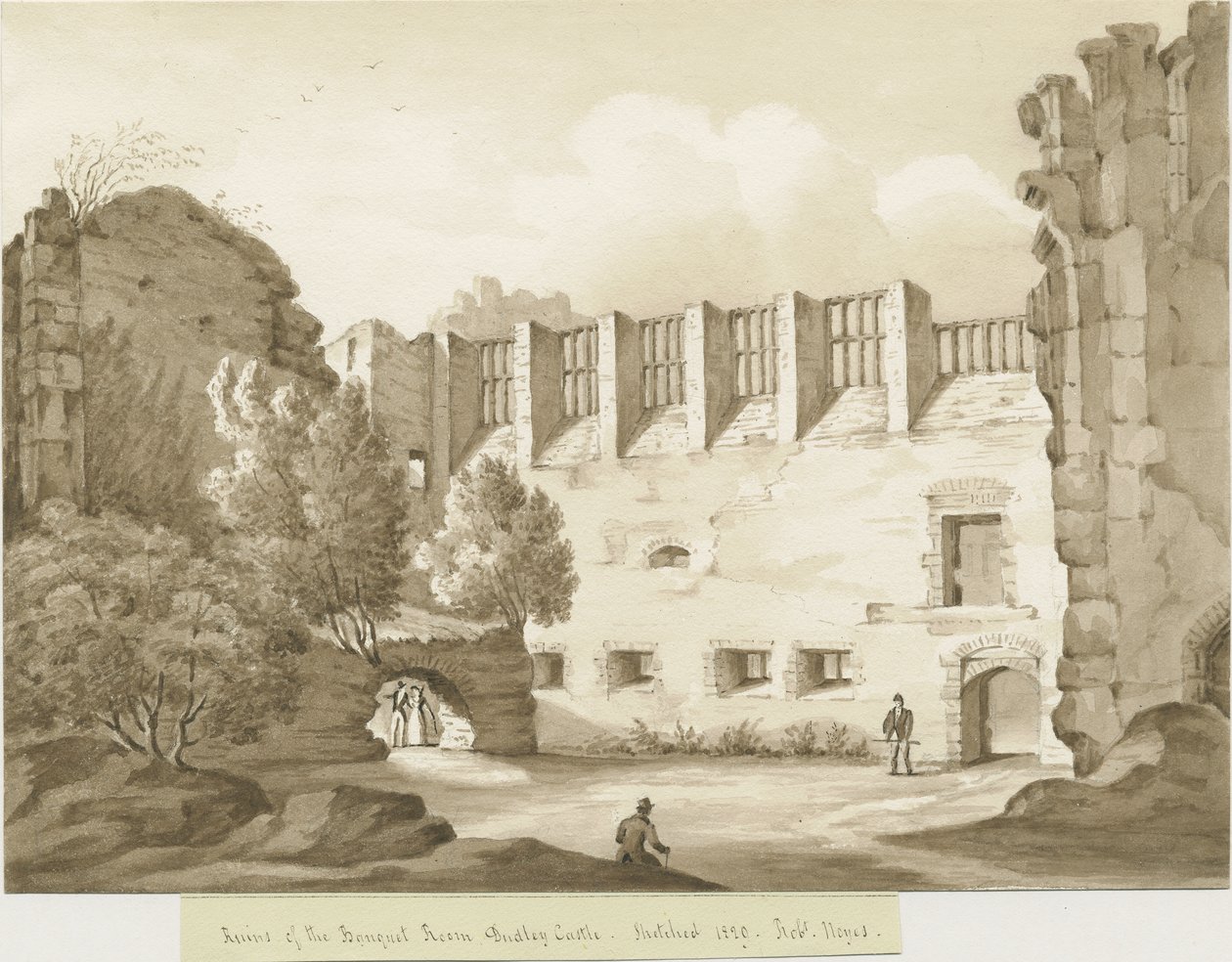 Kasteel Dudley - De Donjon door Robert Noyes