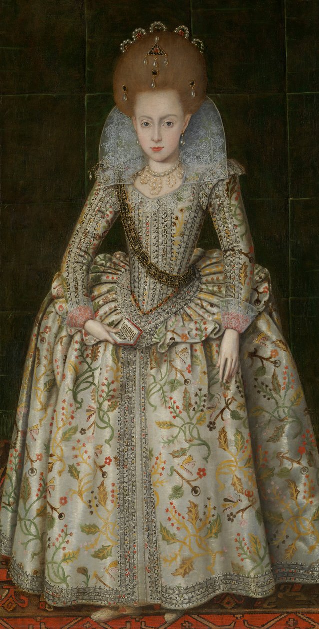 Prinses Elizabeth 1596-1662, Later Koningin van Bohemen door Robert Peake I