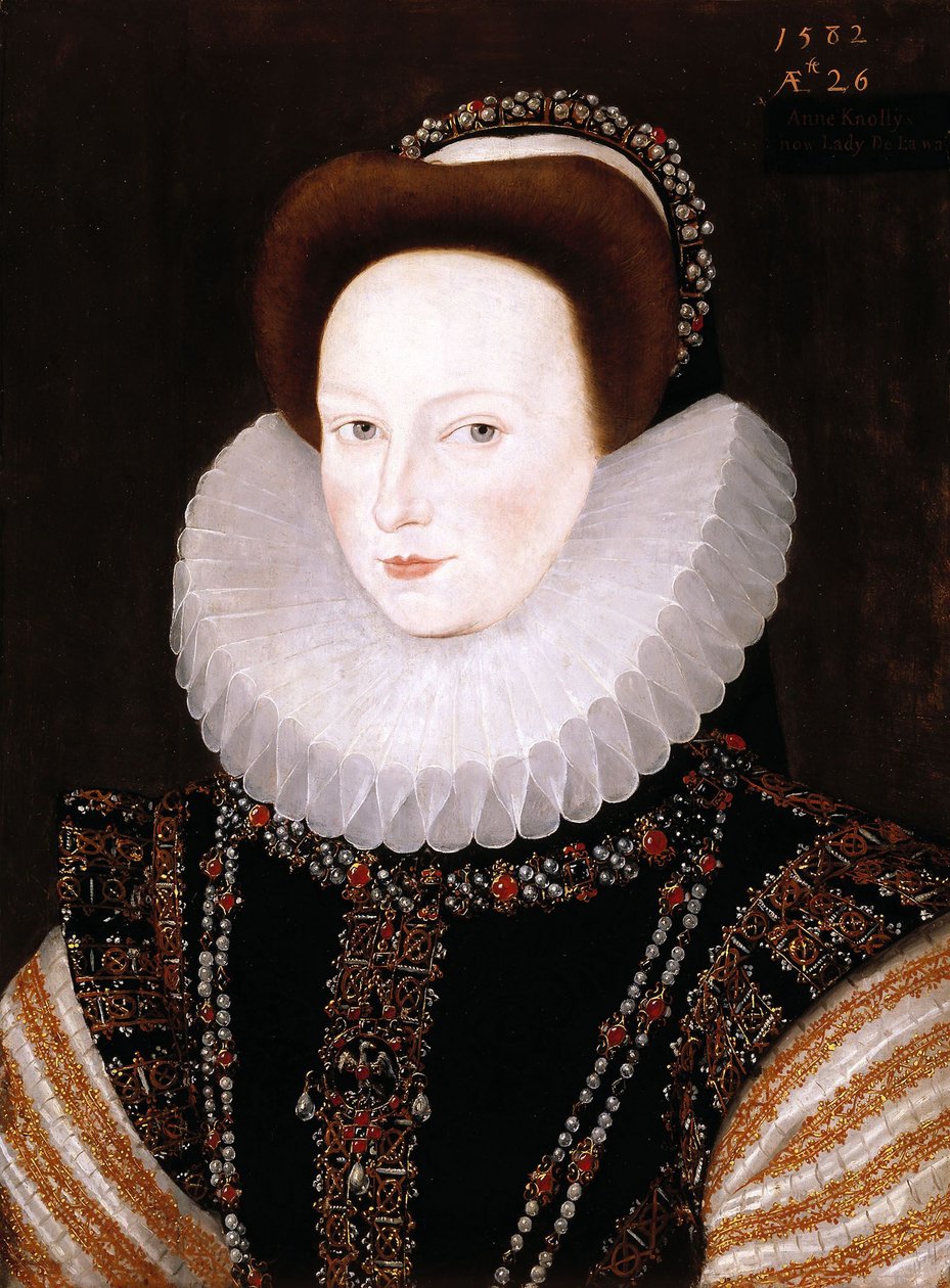 Portret van Anne Knollys door Robert Peake the elder