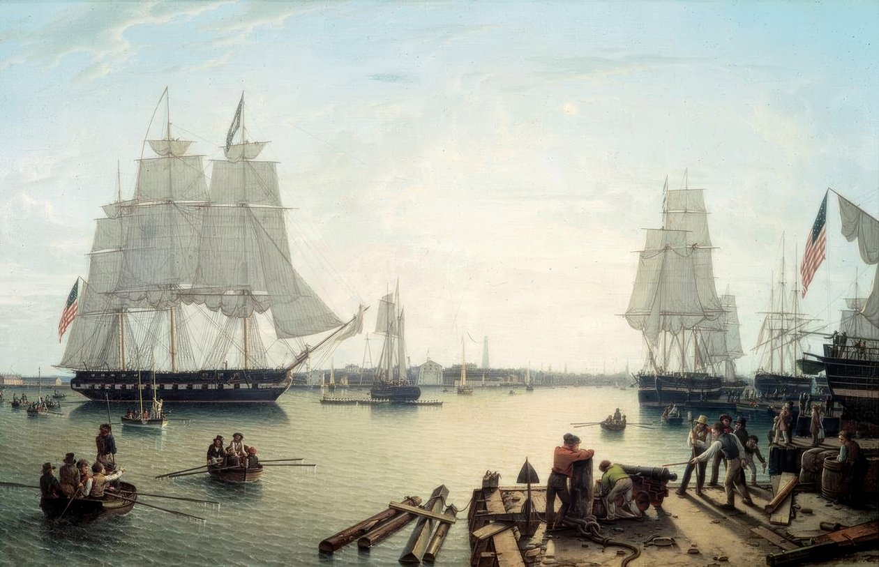 Haven van Boston door Robert Salmon